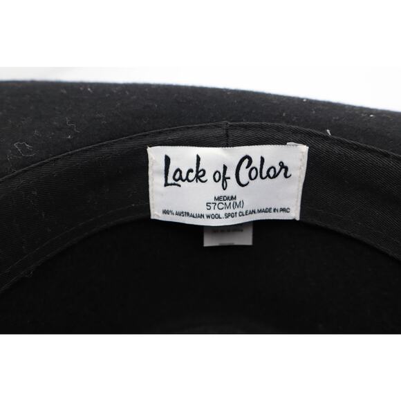 LACK OF COLOR The Phoenix Fedora Hat - Black - M